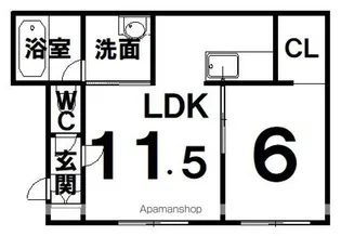 CANDY(キャンディ)【3階】の間取り